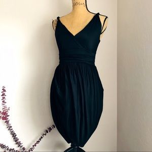Mai Tai Hottie Black Midi Dress NWT S